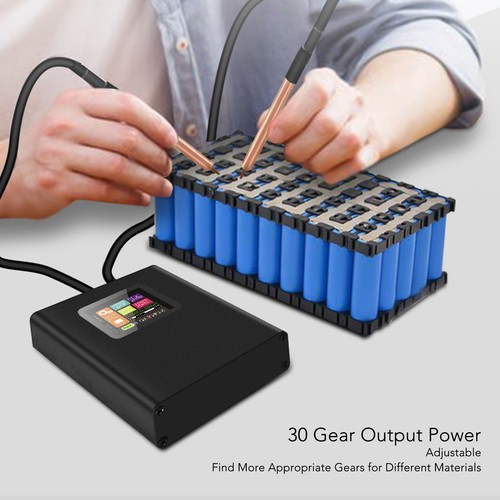 Spot welder with color display - with,